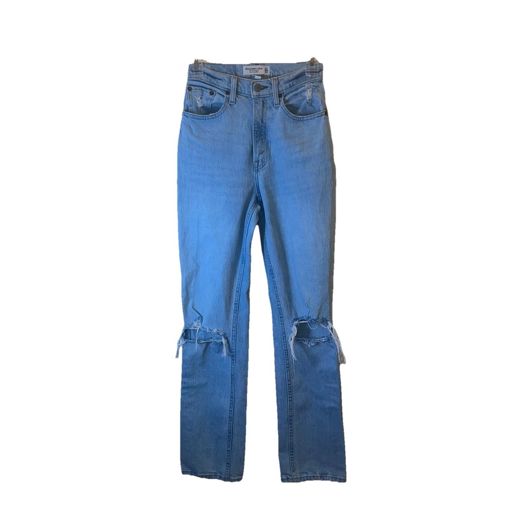 Abercrombie Curve Love 90s Straight Jeans Womens‎ 23 Ultra High Rise